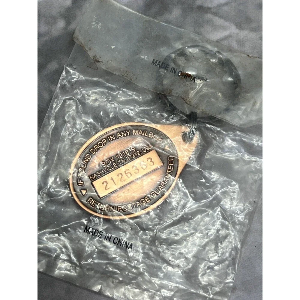 Registration Key Keytag Vintage Keychain Keyring Drop in Mailbox